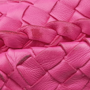 Pre-owned Bottega Veneta Intrecciato Rose lambskin handbag | stylenewstar