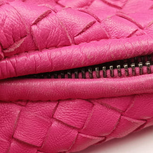 Pre-owned Bottega Veneta Intrecciato Rose lambskin handbag | stylenewstar