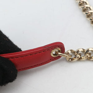 Pre-owned Christian Dior Cannage New Lock Red x Pink lambskin shoulderbag | stylenewstar