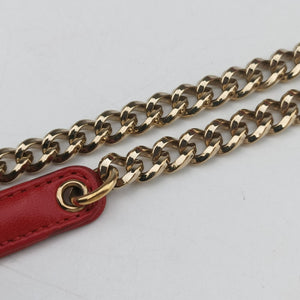 Pre-owned Christian Dior Cannage New Lock Red x Pink lambskin shoulderbag | stylenewstar