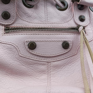 Pre-owned Balenciaga Pompon Pink Lambskin shoulderbag | stylenewstar