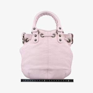 Pre-owned Balenciaga Pompon Pink Lambskin shoulderbag | stylenewstar