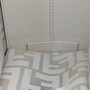 Pre-owned Fendi Runaway Shopper White PVC coated canvas 8BH353 shoulderbag | stylenewstar