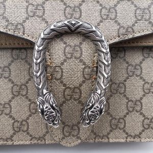 Pre-owned Gucci Dionysus Beige×Brown PVC coated canvas × suede 400249 shoulderbag | stylenewstar
