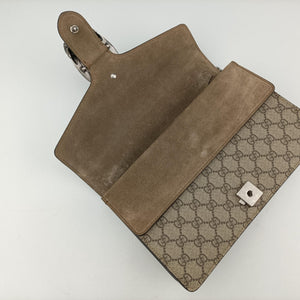Pre-owned Gucci Dionysus Beige×Brown PVC coated canvas × suede 400249 shoulderbag | stylenewstar