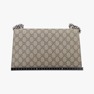 Pre-owned Gucci Dionysus Beige×Brown PVC coated canvas × suede 400249 shoulderbag | stylenewstar