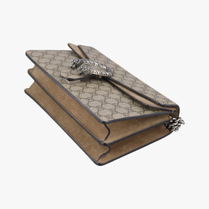 Pre-owned Gucci Dionysus Beige×Brown PVC coated canvas × suede 400249 shoulderbag | stylenewstar