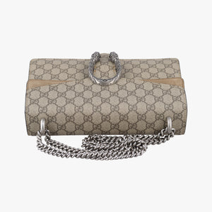 Pre-owned Gucci Dionysus Beige×Brown PVC coated canvas × suede 400249 shoulderbag | stylenewstar