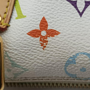 Pre-owned Louis Vuitton Speedy 30 white Monogram Multicolor M92643 handbag | stylenewstar