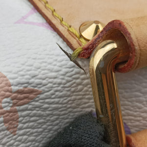Pre-owned Louis Vuitton Speedy 30 white Monogram Multicolor M92643 handbag | stylenewstar