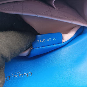 Secondhand Christian Dior Miss Dior Canage Blue lambskin shoulderbag | stylenewstar