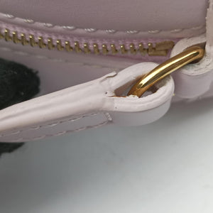 Pre-owned Celine Oval Purse Cuir Triomphe Purple Leather shoulderbag | stylenewstar