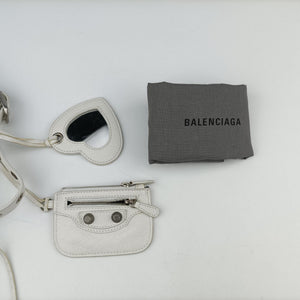 Pre-owned Balenciaga Le Cagole White lambskin shoulderbag | stylenewstar