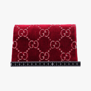 Pre-owned Gucci Dionysus Red×Black velour 476432 shoulderbag | stylenewstar