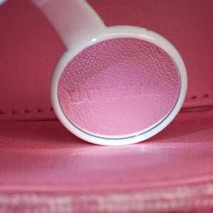 Secondhand Balenciaga Hourglass Pink wool 676384 shoulderbag | stylenewstar