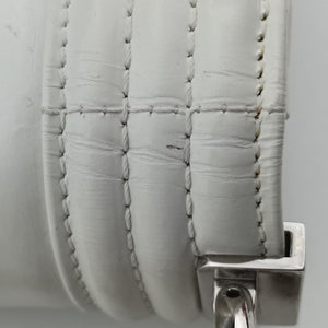 Pre-owned Chanel BOY CHANEL White Enamel A67021 shoulderbag | stylenewstar