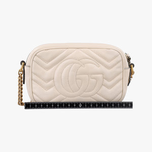 Secondhand Gucci GG Marmont White Leather 448065 shoulderbag | stylenewstar