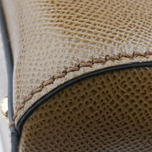 Pre-owned Dolce & Gabbana SICILY khaki Leather shoulderbag | stylenewstar