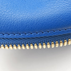 Pre-owned Loewe Amazona Blue Leather shoulderbag | stylenewstar