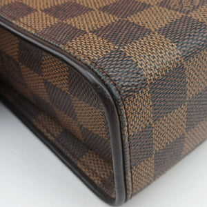 Pre-owned Louis Vuitton Tribeca Long EBENE Damier Canvas N51160 shoulderbag | stylenewstar