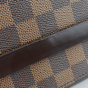 Pre-owned Louis Vuitton Tribeca Long EBENE Damier Canvas N51160 shoulderbag | stylenewstar