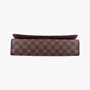 Pre-owned Louis Vuitton Tribeca Long EBENE Damier Canvas N51160 shoulderbag | stylenewstar