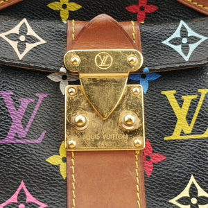 Secondhand Louis Vuitton SPEEDY 30 noir Monogram Multicolor M92642 handbag | stylenewstar