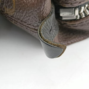 Pre-owned Louis Vuitton KITAN brown Monogram Macassar M40388 shoulderbag | stylenewstar