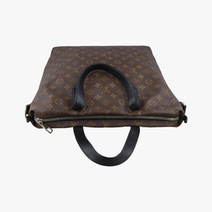 Pre-owned Louis Vuitton KITAN brown Monogram Macassar M40388 shoulderbag | stylenewstar
