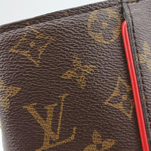 Secondhand Louis Vuitton PHENIX PM brown×COQUELICOT Monogram Canvas×calf leather M41537 shoulderbag | stylenewstar