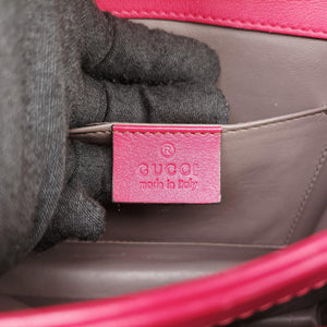 Pre-owned Gucci Interlocking G Rose Patent Leather 387609 shoulderbag | stylenewstar