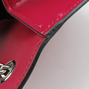 Pre-owned Gucci Interlocking G Rose Patent Leather 387609 shoulderbag | stylenewstar
