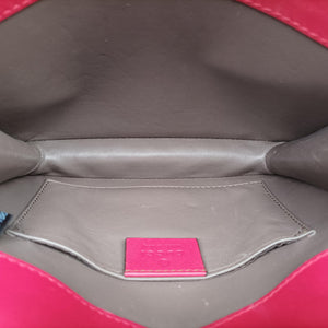 Pre-owned Gucci Interlocking G Rose Patent Leather 387609 shoulderbag | stylenewstar