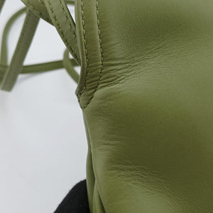Pre-owned Bottega Veneta Baby Liberta Green Leather 826147V4SJ12498 shoulderbag | stylenewstar