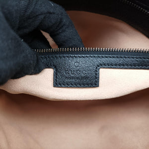Pre-owned Gucci Bamboo Black Leather 746124 shoulderbag | stylenewstar
