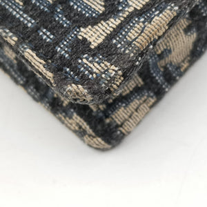 Vintage Christian Dior Saddle Navy Jacquard x Leather bum bag/waist bag | stylenewstar