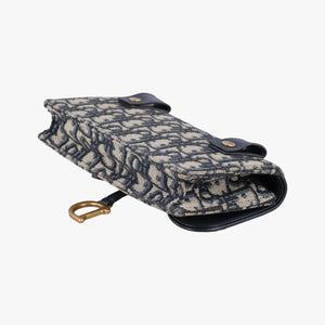 Vintage Christian Dior Saddle Navy Jacquard x Leather bum bag/waist bag | stylenewstar