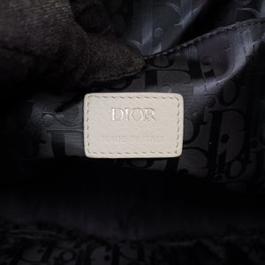 Pre-owned Christian Dior Saddle Grey Leather shoulderbag | stylenewstar