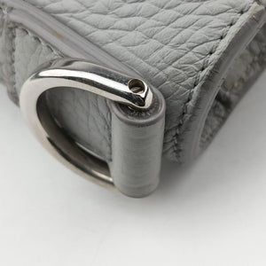 Pre-owned Christian Dior Saddle Grey Leather shoulderbag | stylenewstar