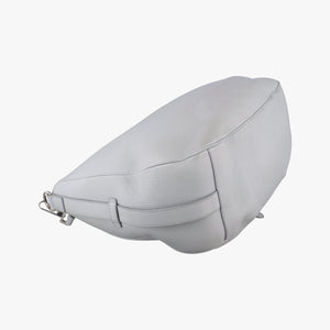 Pre-owned Christian Dior Saddle Grey Leather shoulderbag | stylenewstar