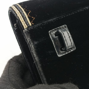 Pre-owned Yves Saint Laurent KATE Black velour 534396 bum bag/waist bag | stylenewstar