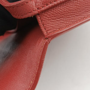 Secondhand Celine TROTTEUR Compact Red Leather crossbodybag | stylenewstar