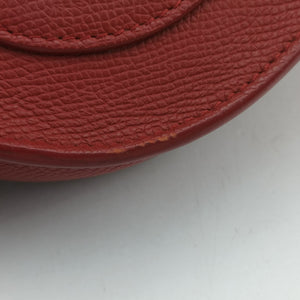Secondhand Celine TROTTEUR Compact Red Leather crossbodybag | stylenewstar