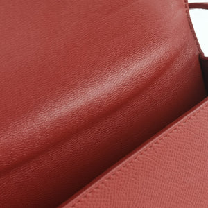 Secondhand Celine TROTTEUR Compact Red Leather crossbodybag | stylenewstar