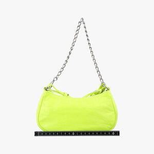 Pre-owned Balenciaga Le Cagole Mini Yellow lambskin 695814 shoulderbag | stylenewstar