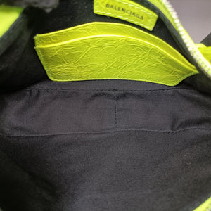 Pre-owned Balenciaga Le Cagole Mini Yellow lambskin 695814 shoulderbag | stylenewstar