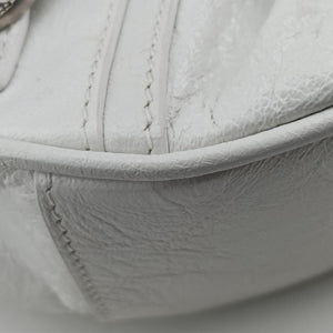 Pre-owned Balenciaga Le Cagole White lambskin shoulderbag | stylenewstar
