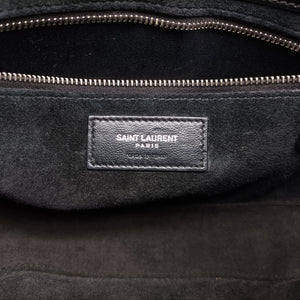 Pre-owned Yves Saint Laurent LE 5 a 7 Mini Hobo Black Patent 57223 shoulderbag | stylenewstar