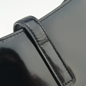 Pre-owned Yves Saint Laurent LE 5 a 7 Mini Hobo Black Patent 57223 shoulderbag | stylenewstar