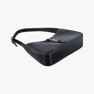 Pre-owned Yves Saint Laurent LE 5 a 7 Mini Hobo Black Patent 57223 shoulderbag | stylenewstar